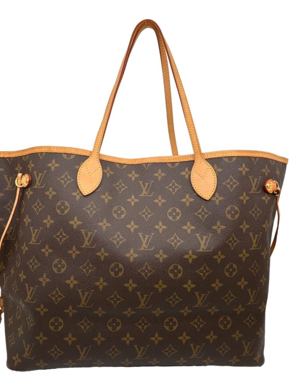 Louis Vuitton Neverfull GM Monogram Canvas Tote Bag Brown